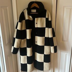 Black & White checkered cost from Oak + Fort — S/M — SO CUTE